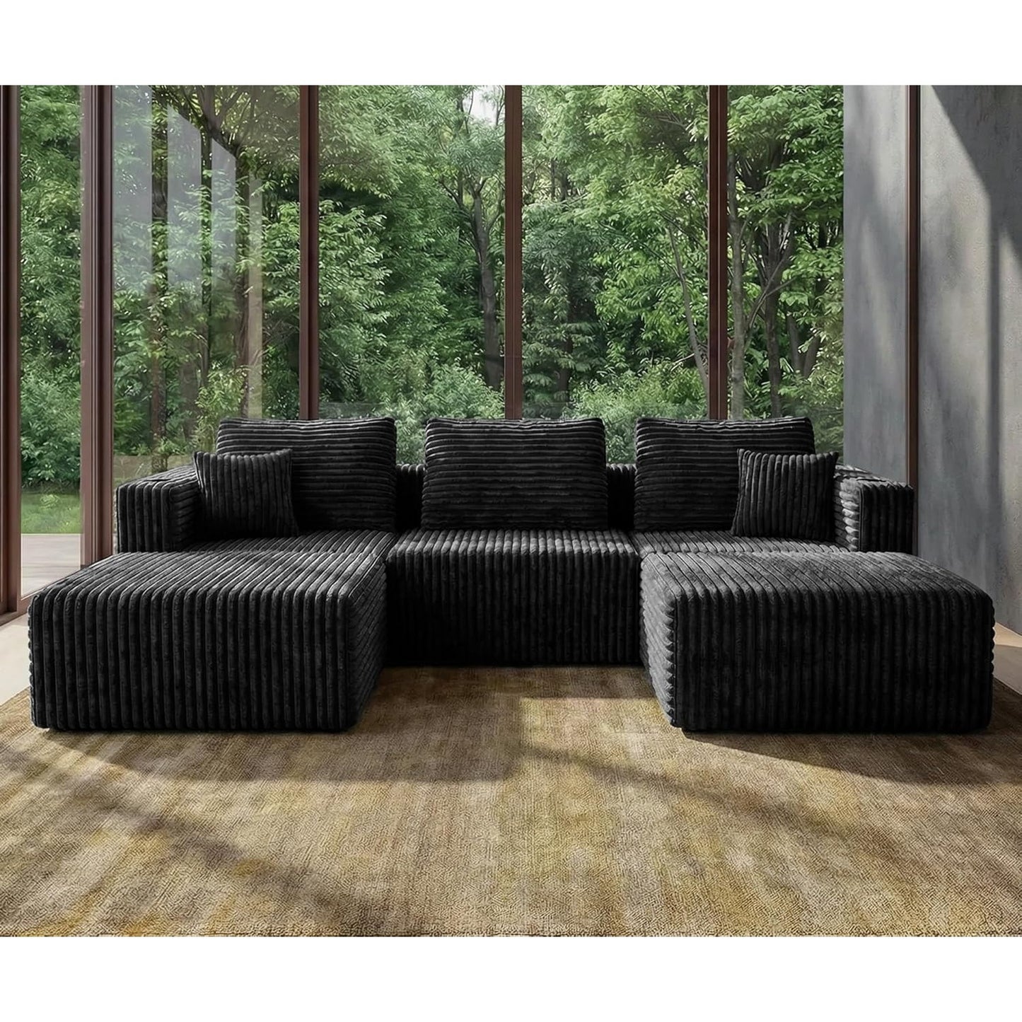 U-Shaped Cloud Modular Sectional Sofa